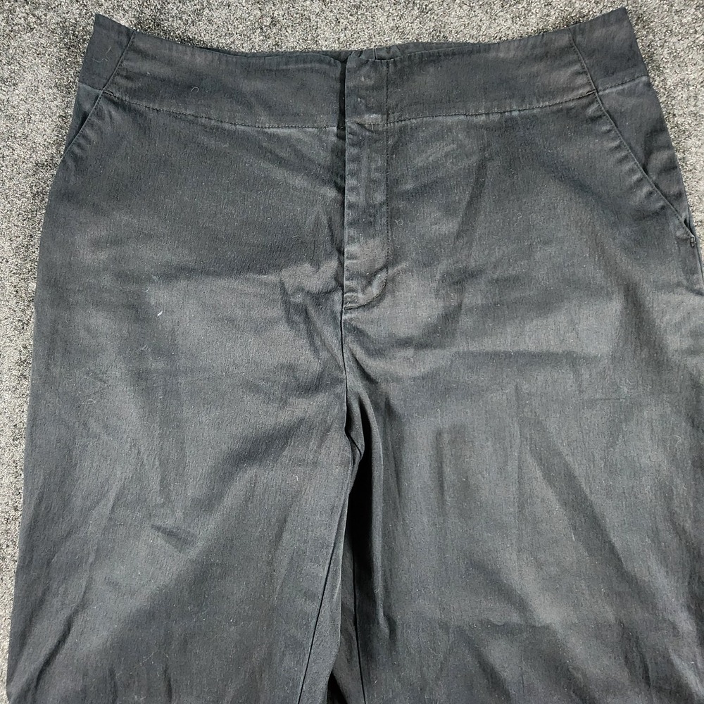 Banana Republic Stretch Black Wide Leg Pants Size 12S‎ Boho Preppy - Picture 4 of 12